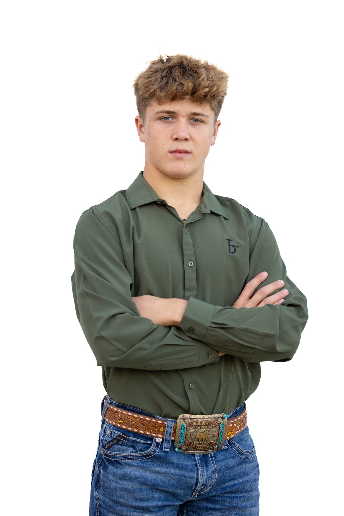 The Deal Adult Button Down Long Sleeve Shirt