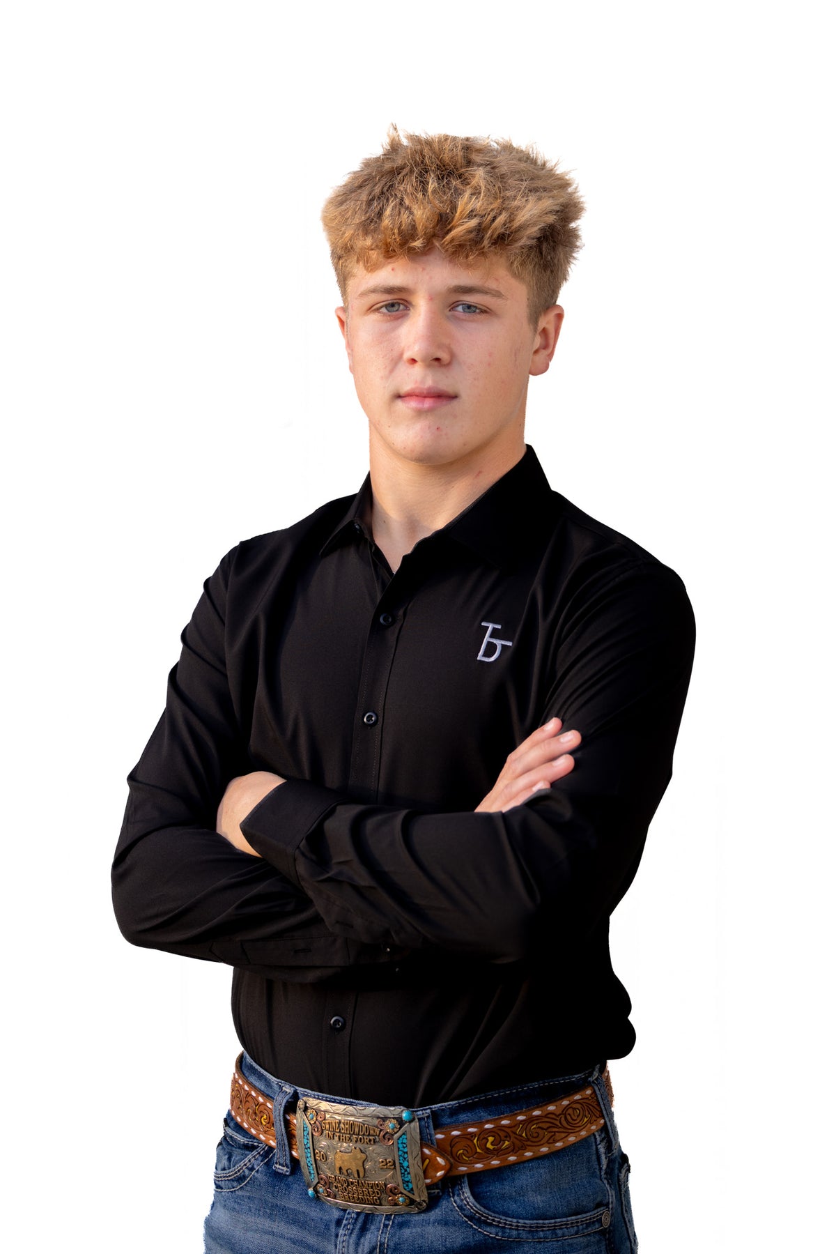 The Deal Adult Black Button Up Long Sleeve Shirt
