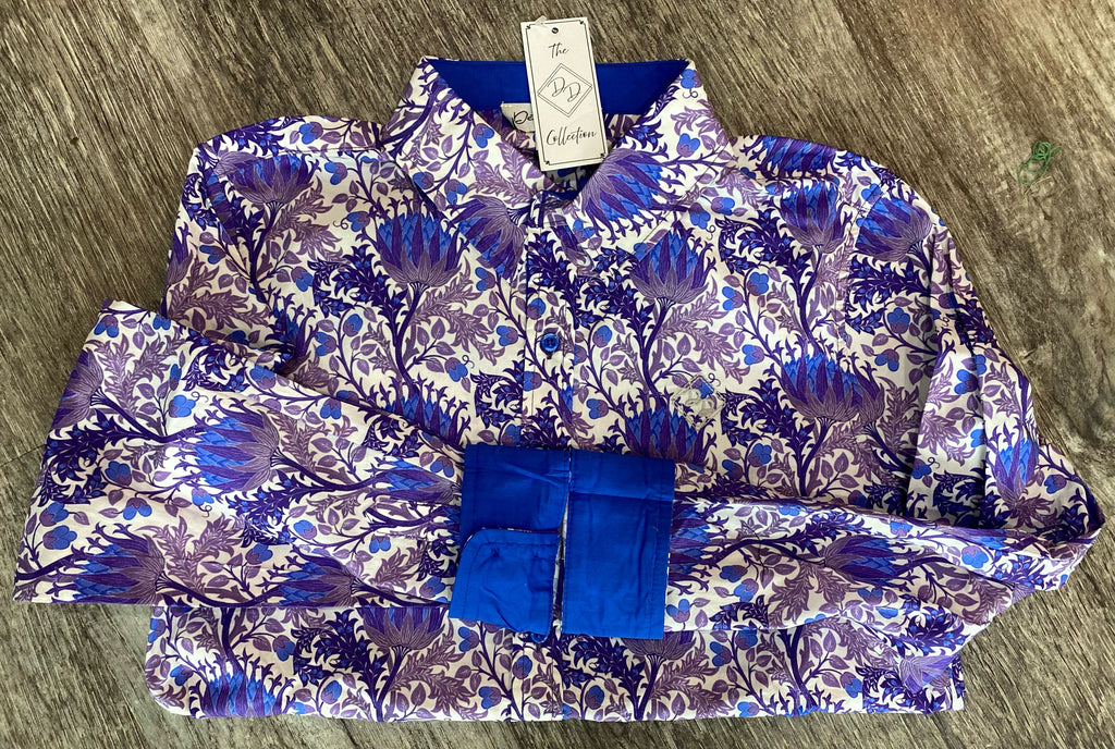 Flowers of Champions Youth Long-Sleeved Button Down Shirt