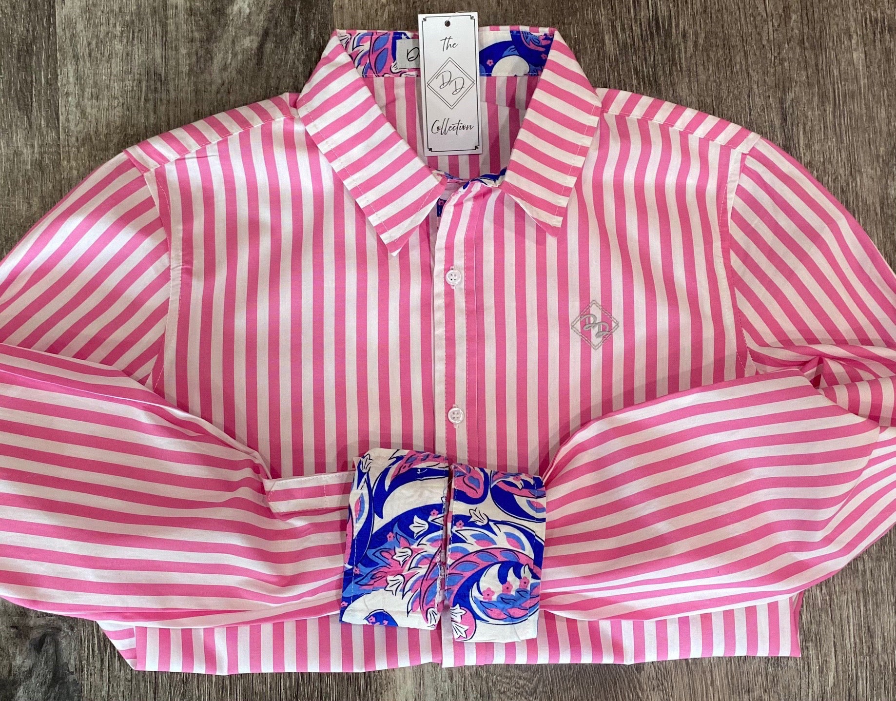 barbie dress shirt Barbie Toddler Girls Hawaiian Button Down Dress Shirt Pink / palm trees 4T
