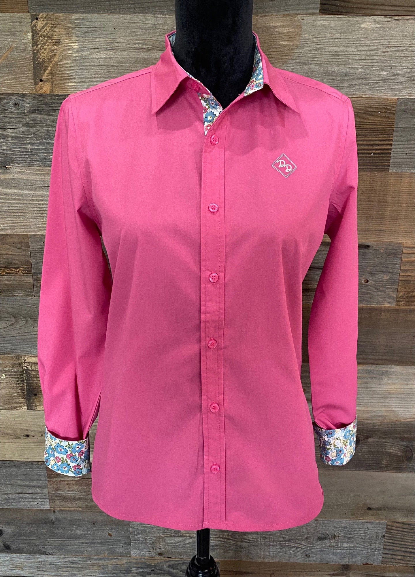 Perfect Pink Youth Long-Sleeved Button Down Shirt