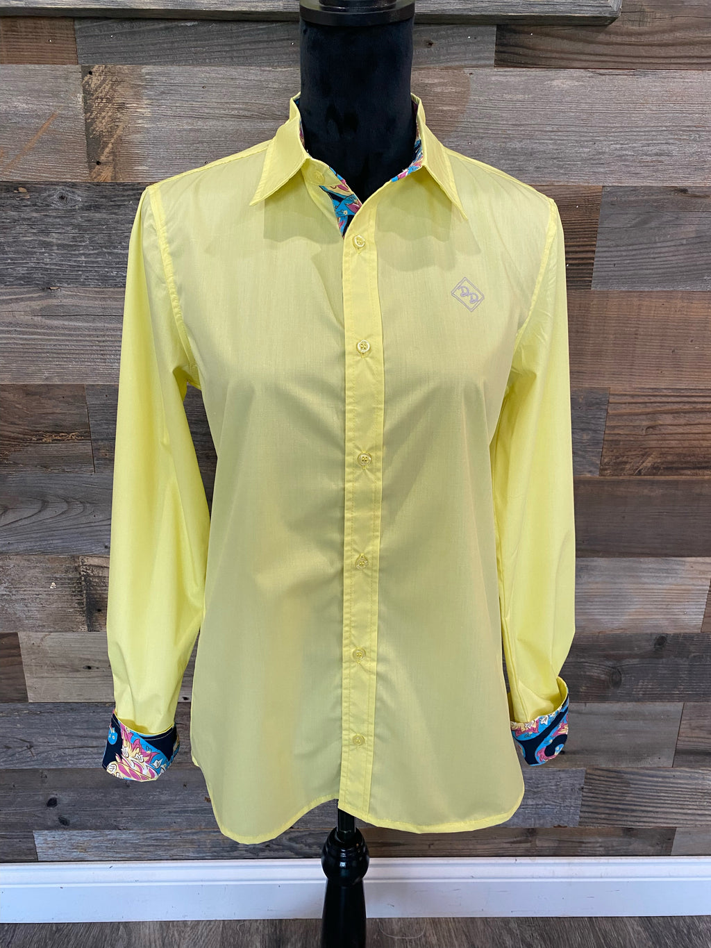 Radiant Yellow Youth Long-Sleeved Button Down Shirt
