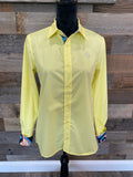 Radiant Yellow Youth Long-Sleeved Button Down Shirt