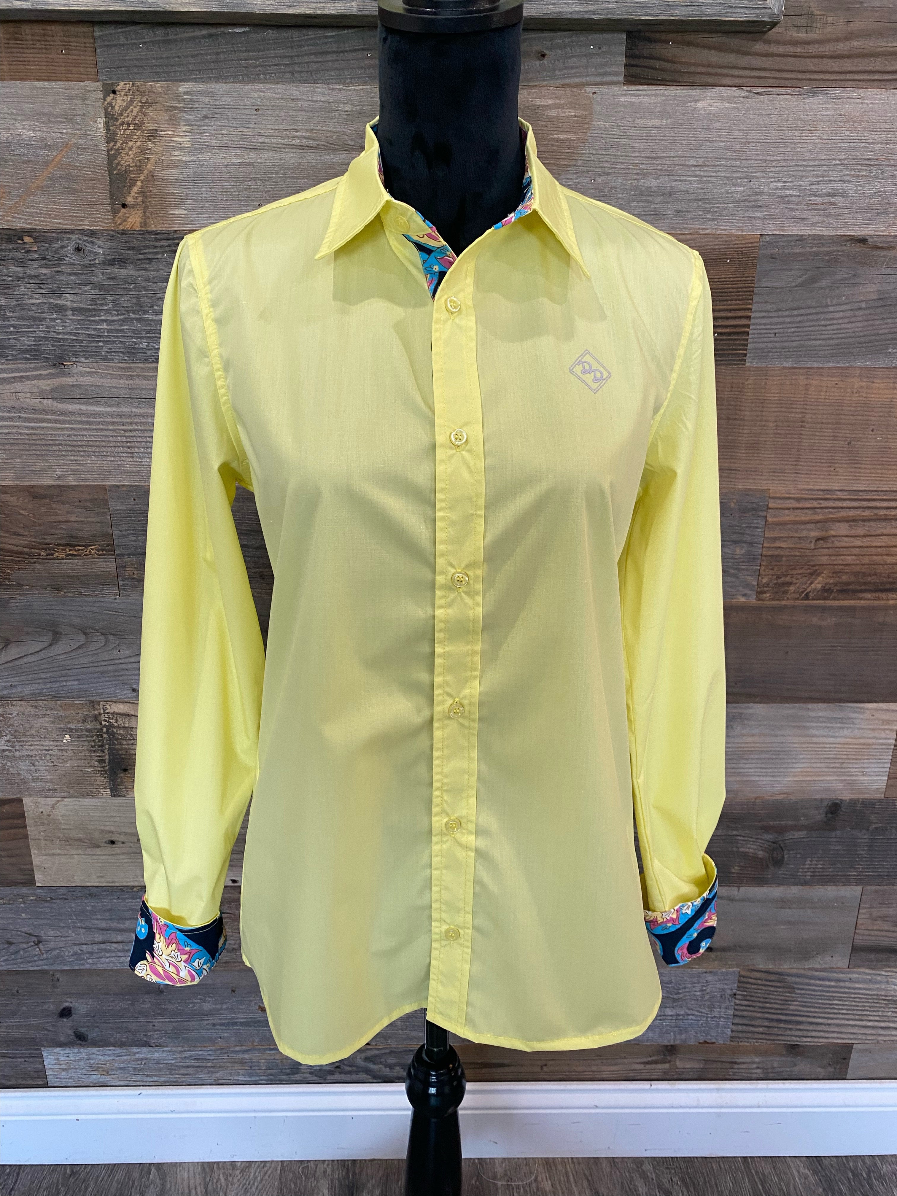 Radiant Yellow Youth Long-Sleeved Button Down Shirt