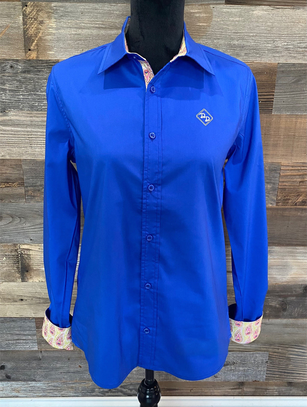 Royally Blue Youth Long-Sleeved Button Down Shirt