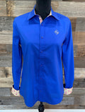 Royally Blue Youth Long-Sleeved Button Down Shirt