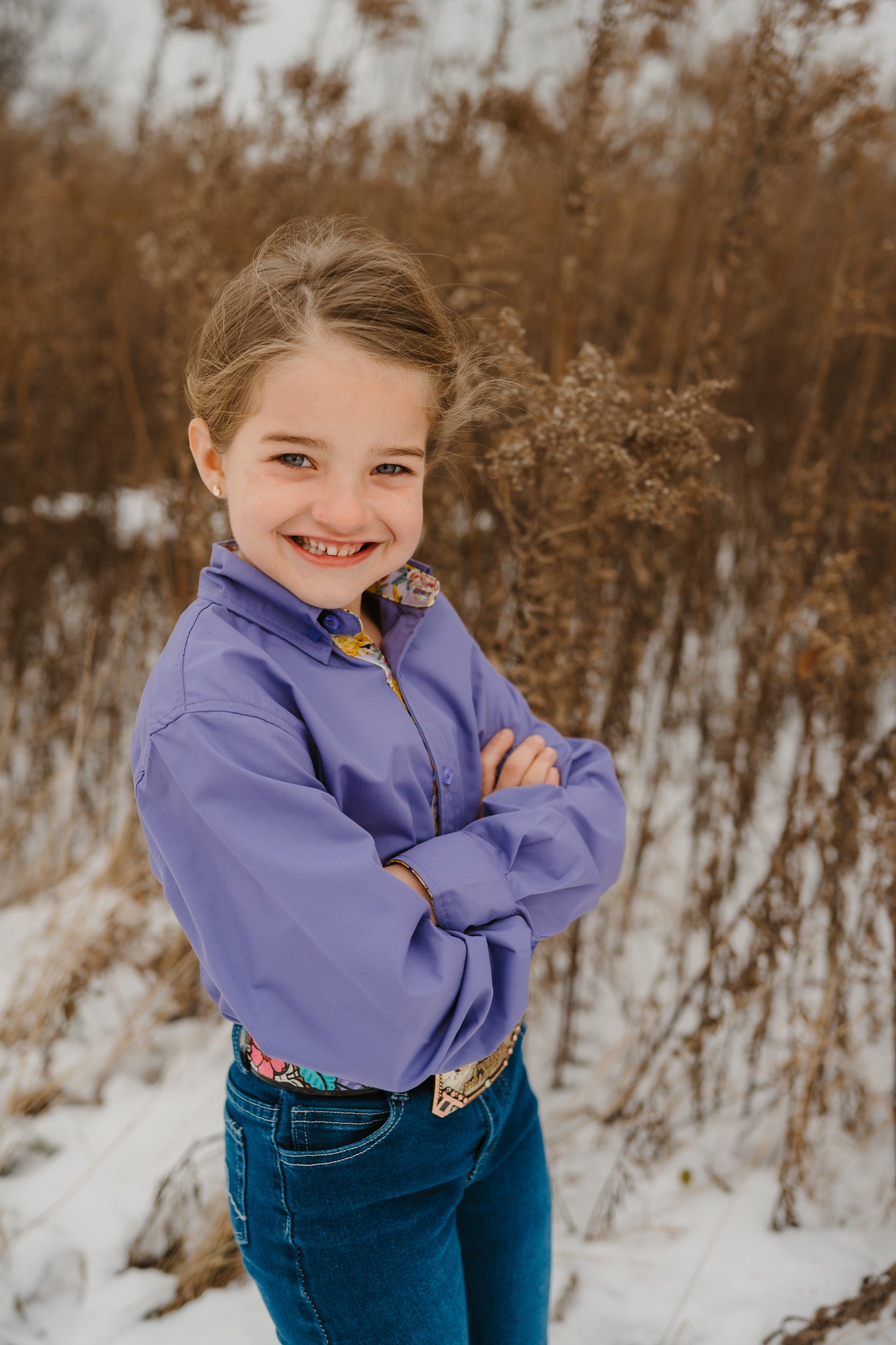Purple Passion Long-Sleeved Button Down Shirt