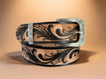 Black and Tan Hand-Painted Belt