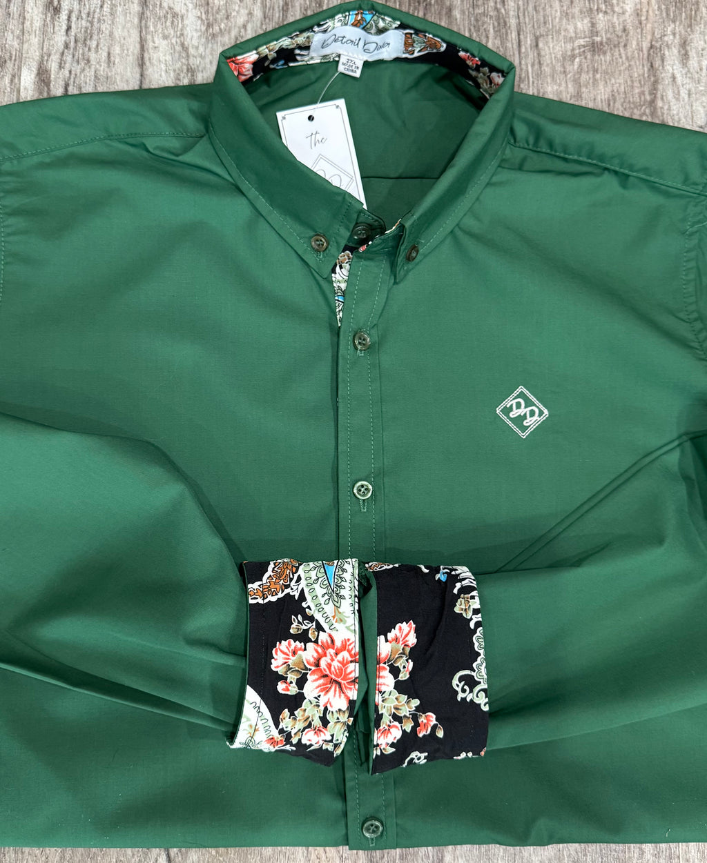 Grandest Green Long-Sleeved Button Down Shirt