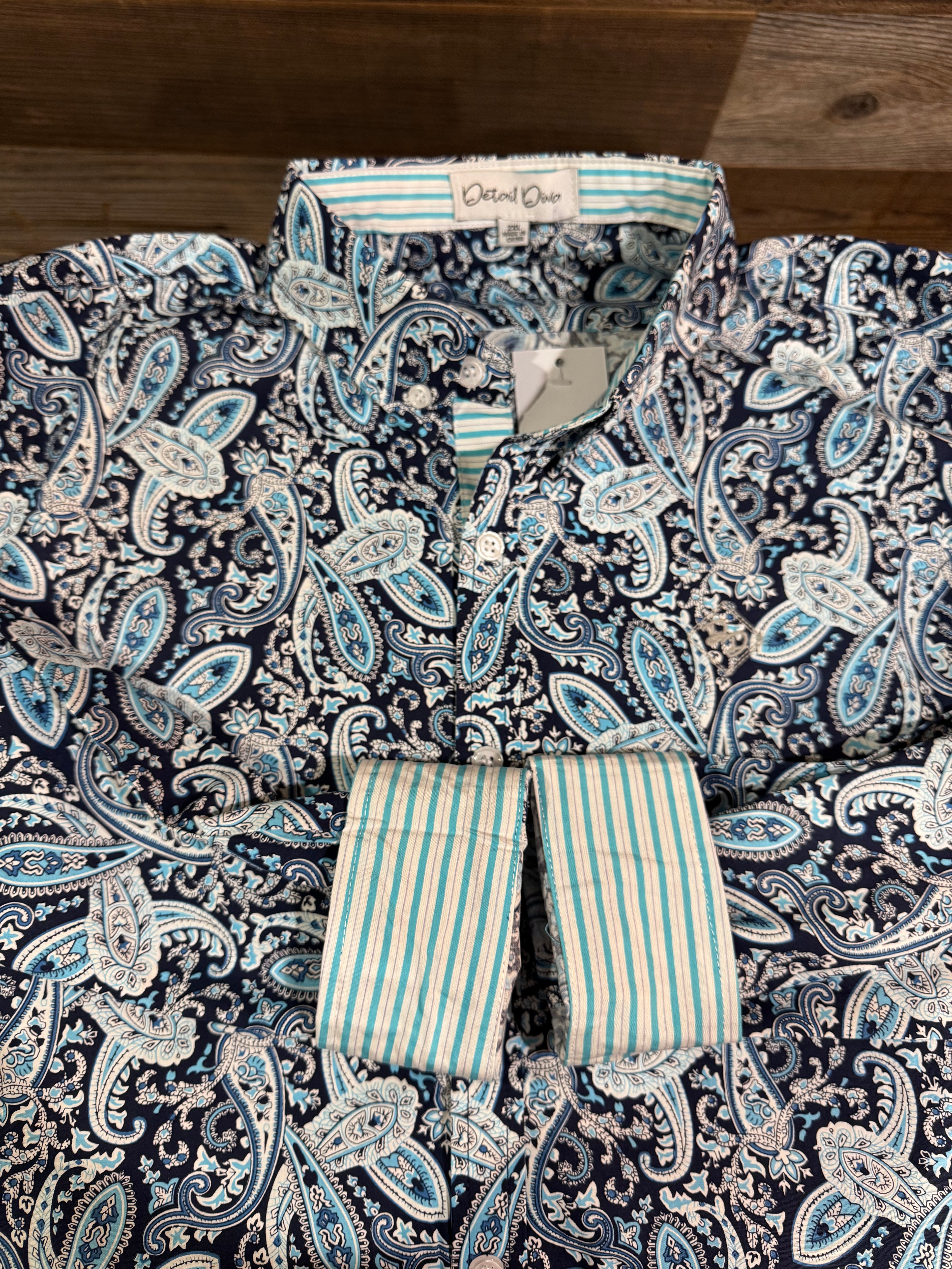 Perfect Paisley Long-Sleeved Button Down Shirt