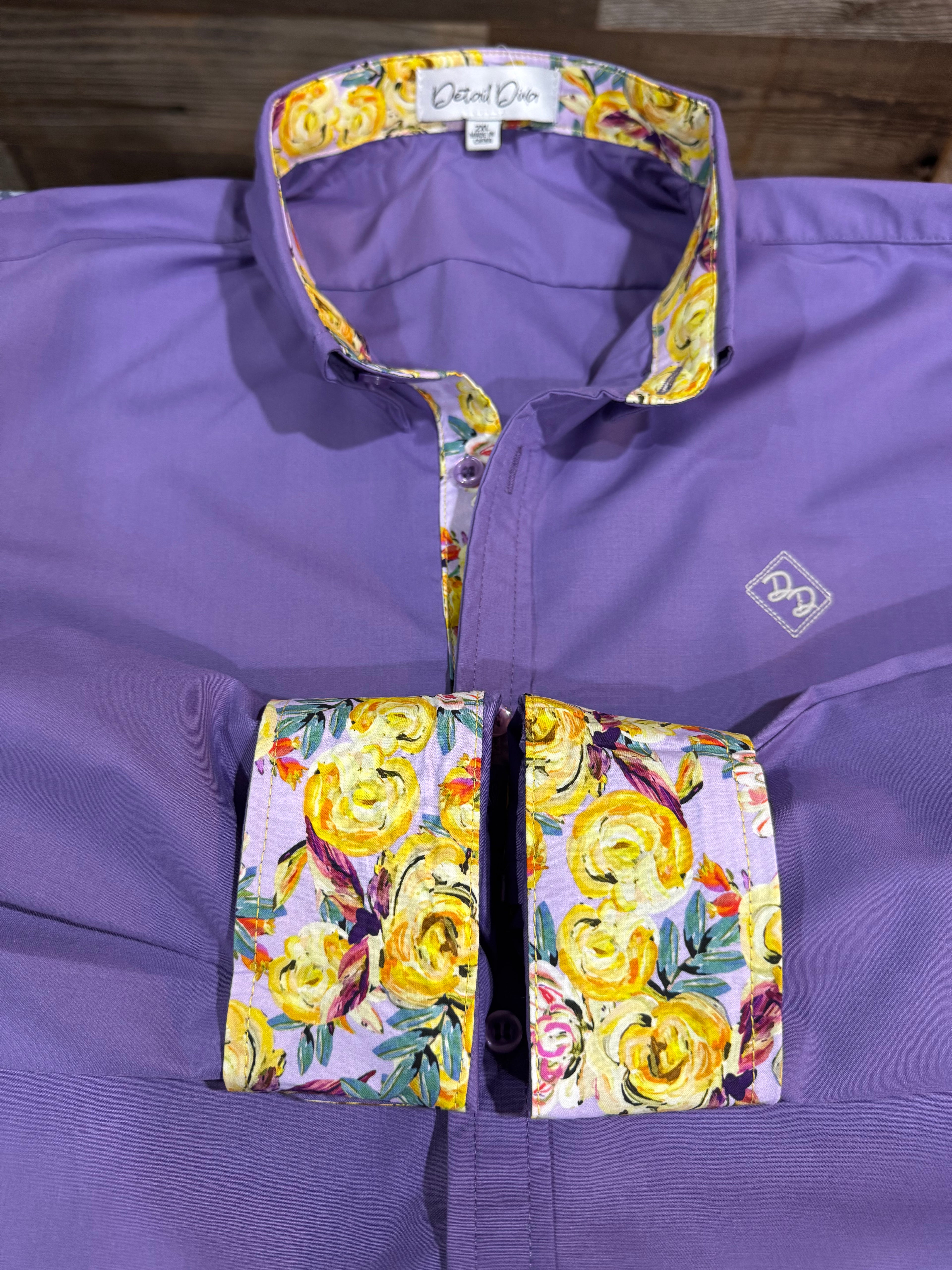 Purple Passion Long-Sleeved Button Down Shirt